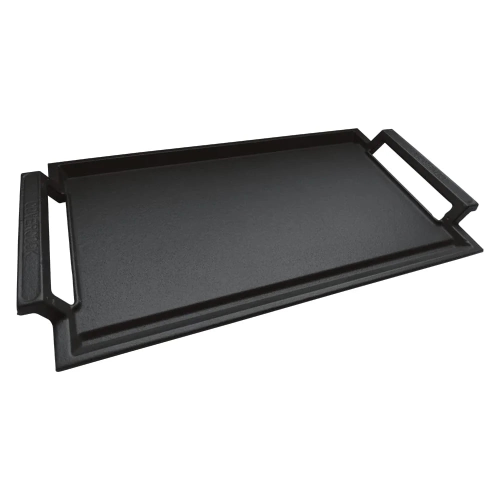 COVERCOOK Griddle Pan, Cast Iron Grill Hot Plate, Rectangular Grill with Flat Surface for Electric Stove Top and Induction Cooktop,16.7 x 9.1in