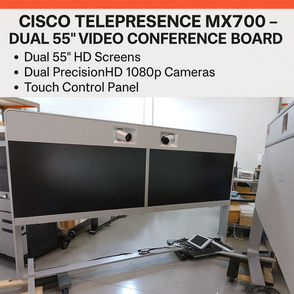 Cisco CTS-MX700D-2CAM-K9 Telepresence MX700 COMPLETE VIDEO CONFERENCE KIT ( NEW