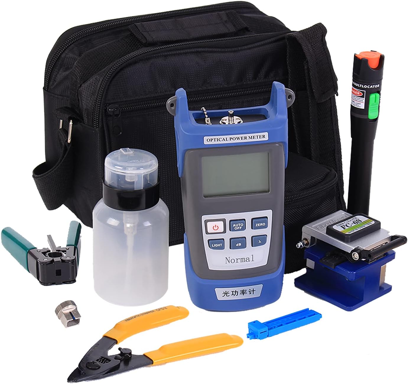 VFLTOOL Fiber Optic Termination Kit with Power Meter & Cleaver
