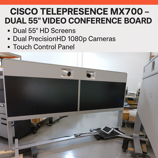 Cisco CTS-MX700D-2CAM-K9 Telepresence MX700 COMPLETE VIDEO CONFERENCE KIT ( NEW