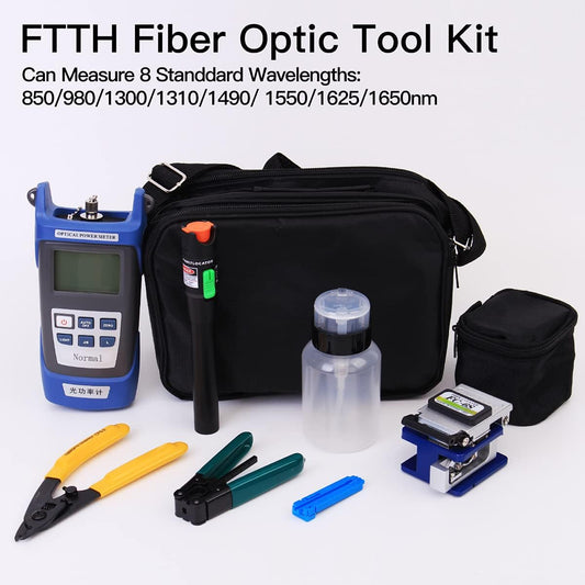 VFLTOOL Fiber Optic Termination Kit with Power Meter & Cleaver