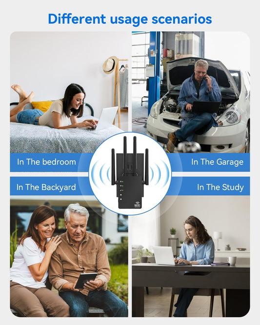 GEYILO WiFi Extender Signal Booster Amplifier