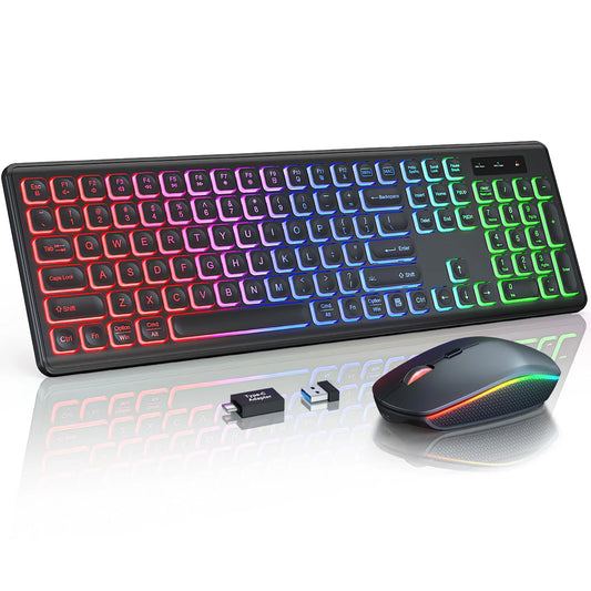 Trueque RGB Wireless Keyboard and Mouse Combo